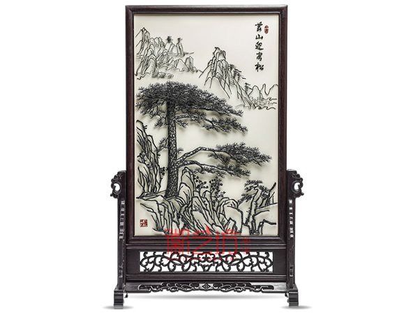 客松 鐵馬臺屏鐵畫